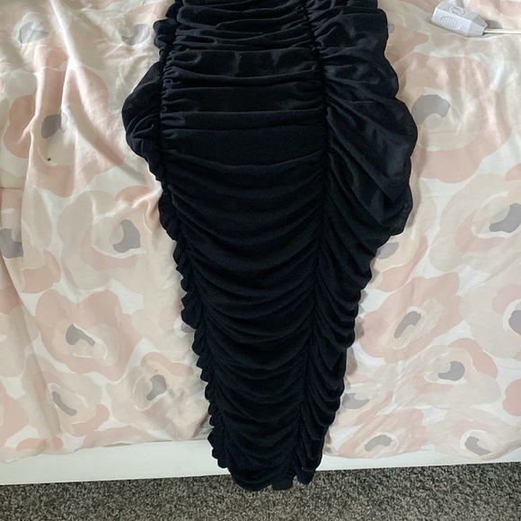 Madison Mesh Black Maxi Dress - Picture 5 of 6